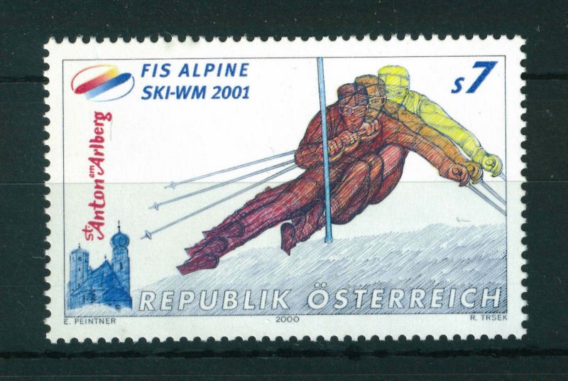 Austria 2000 World Skiing Championship (2001) stamp. MNH. Sg 2579