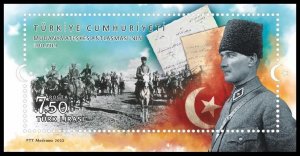 2022 Turkey 4723/B Greco-Turkish War. Kemal Ataturk. Horses