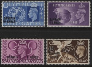 BAHRAIN  64-67 MINT HINGED, OLYMPIC GAMES SET SURCHARGED SET