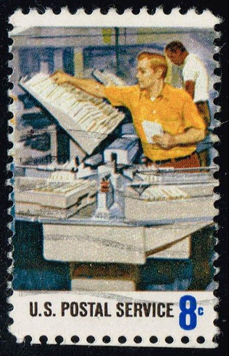 US #1493 Mail Canceling; Used (0.25)