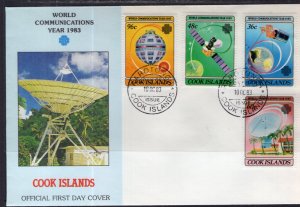 Cook Islands 744-747 U/A FDC