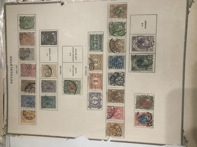 W.W. Stamp Pages VERY OLD Japan,Germany Empire, Dutch Indies &. More