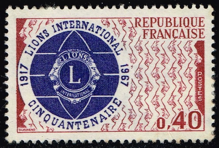 France #1196 Lions International; Unused (1Stars)
