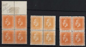 New Zealand 1915 2d yellow Wiggins Teape paper p14x15 sg451 unmounted mint blo