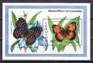 Lesotho, Scott cat. 967. Seasonal Pansy Butterfly s/sheet. ^