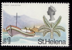 ST. HELENA QEII SG240, 1968 £1 Tree fern & lifeboat, LH MINT. Cat £10.