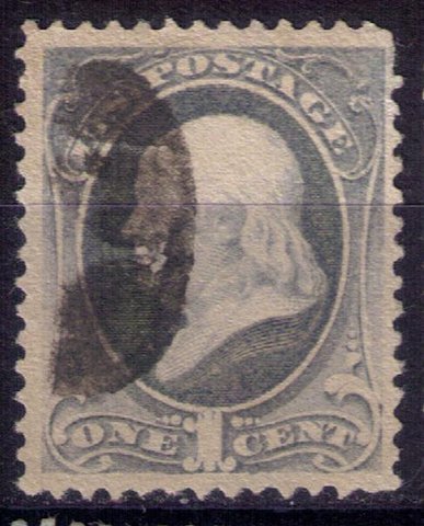 US Scott #156 Used Ultramarine F-VF