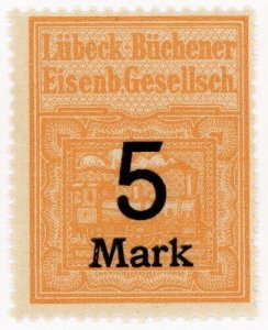 (I.B) Germany Railway : Lubeck-Buchener Eisenbahn 5M