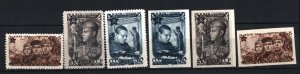 RUSSIA/USSR 1947 SET OF 6 STAMPS PERF & IMPERF. MNH