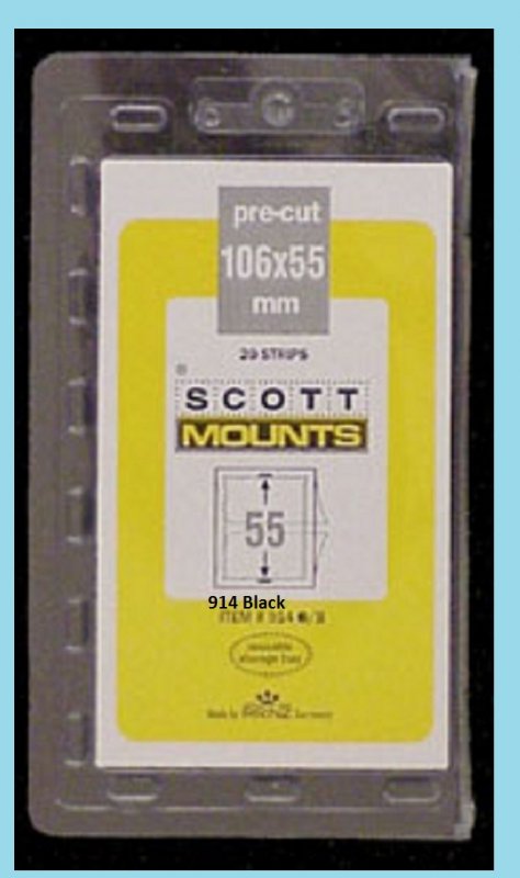 Scott Mounts Black 106/55, (pak 20ea)(00914B)*