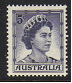 Australia #319, mint single, Queen Elizabeth, issued 1959