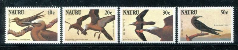 Nauru 313-316  MNH. Birds: Brown Noddy 1985. x16538