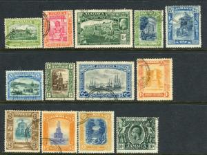 JAMAICA-1921-29  A fine used set to 10/- Sg 94-106