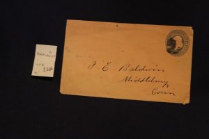 US U118 entire to Middlebury CT (#2336)