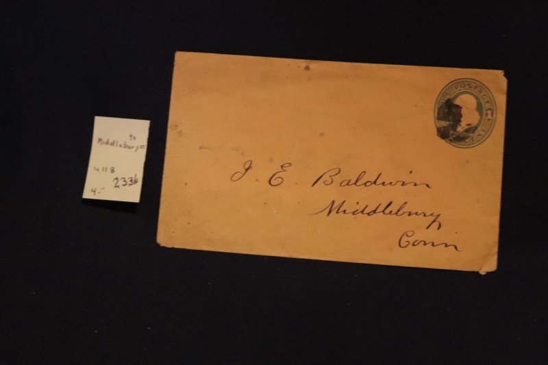 US U118 entire to Middlebury CT (#2336)