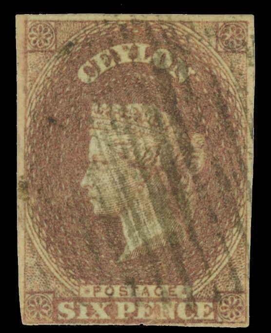 Ceylon Scott 2 Gibbons 1 Used Stamp