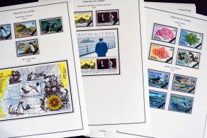 COLOR PRINTED TRISTAN DA CUNHA 1952-2010 STAMP ALBUM PAGES (139 illustr. pages)