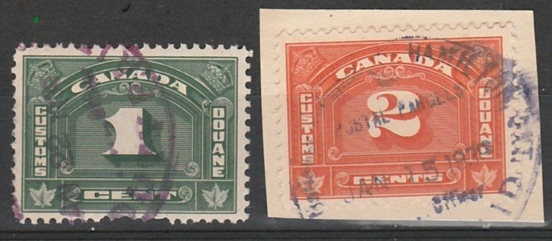 Canada BOB Customs stamps