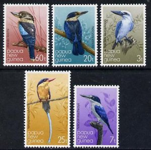 PAPUA NEW GUINEA - 1981 - Kingfishers - Perf 5v Set - Mint Never Hinged