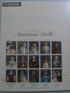 UNITED STATES STAMP:1997-SC#3151  CLASSIC AMERICAN DOLLS STAMPS MINT FULL SHEET: