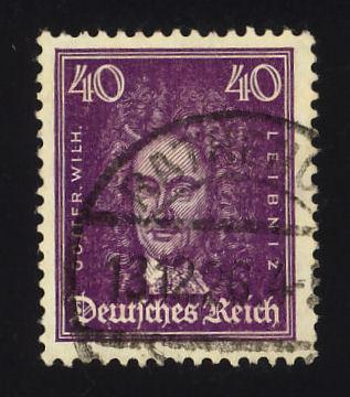 Germany Sc# 360  40pf Gottfried Leibnitz  used - filler