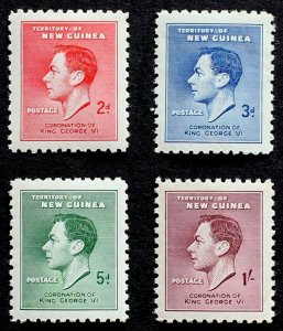 NEW GUINEA SC#118-121 CORONATION OF GEORGE VI (1937) MN