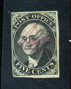 9X1 MINT VF  TRACES OF GUM Cat $1500