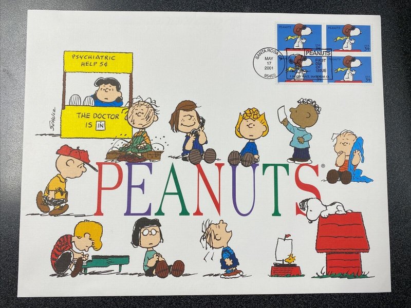 FDC #3507 PEANUTS First Day Of Issued On Beautiful Fleetwood Cover