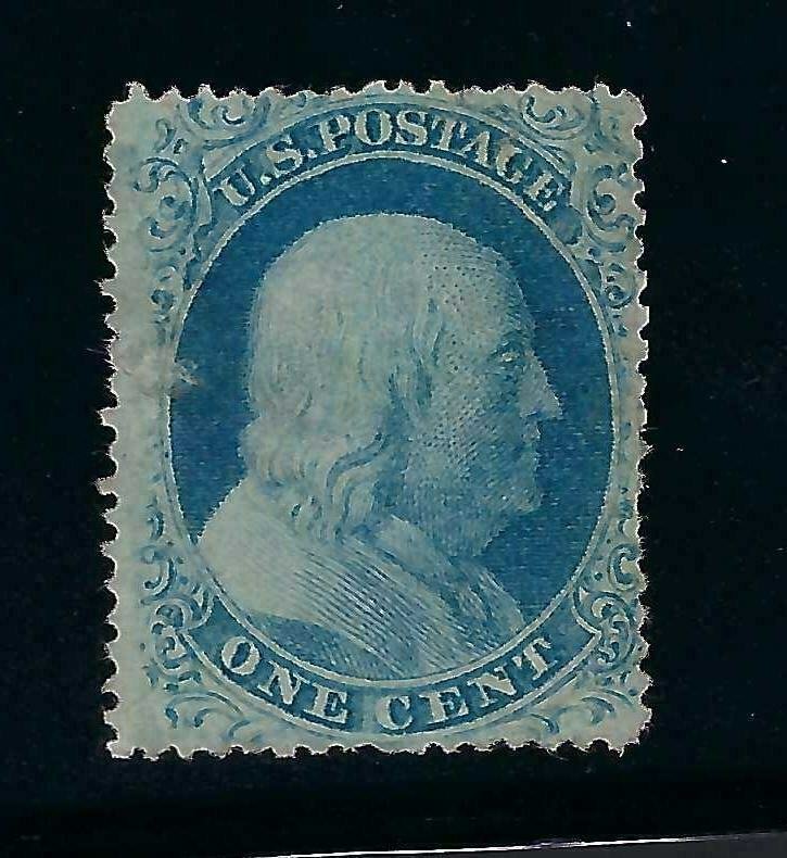 20, VERY FINE, FAINT CANCEL WITH CERTIFICATE! SCOTT $260