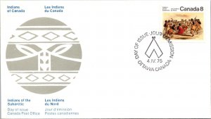 Canada 1975 FDC - Indians Of The Subarctic - Ottawa - F78819