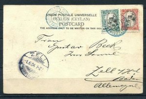 Somali Coast France Africa 1904 Picture Post card Sc 37-38 Cv $160 7839