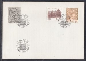 Sweden Scott 1407-9 FDC - Elin Wagner & Cultural Museum