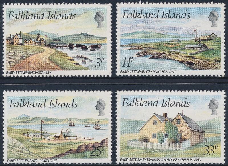 Falkland Islands 1981 Early Settlement Set of 4 SG388-391 MNH