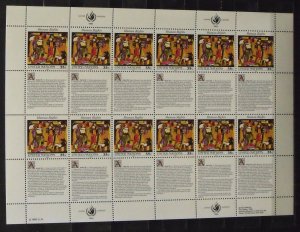 4517   UN - NY  MNH # 627, 628   Human Rights - Sheet   CV$ 10.20