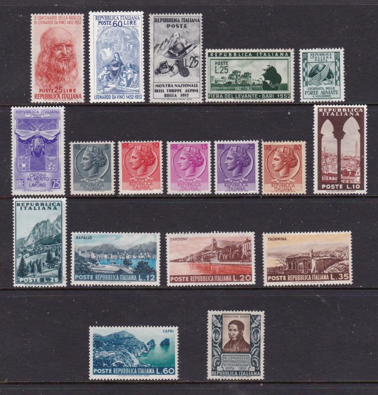 Italy a small mint lot from about 1950's