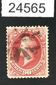 MOMEN: US STAMPS # 155 USED $350 LOT #24565