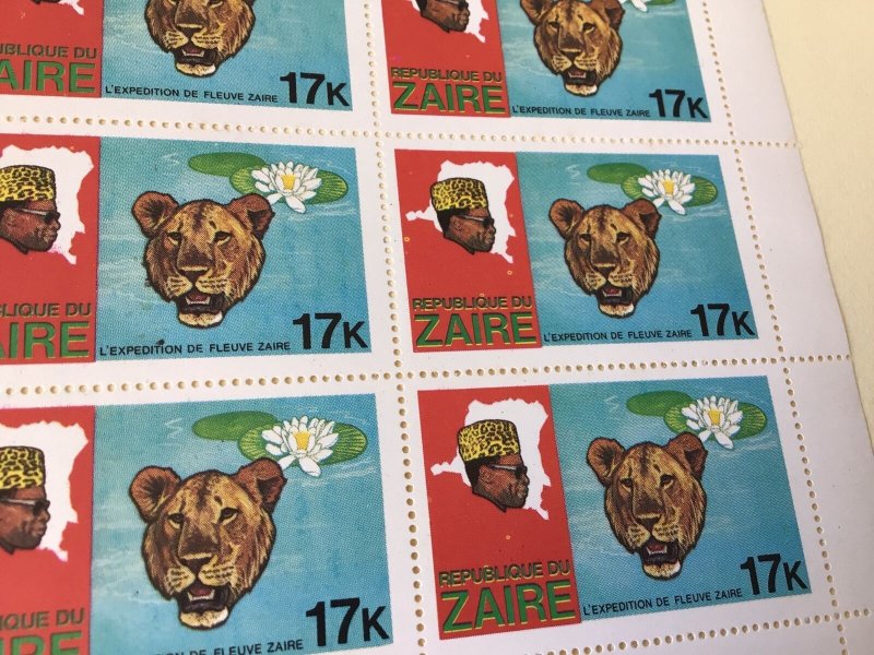 Republic du Zaire small islands error mint never hinged  stamps sheet Ref 55164