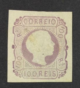 MOMEN: PORTUGAL SC #8 1855 IMPERF MINT OG H CAT $800 LOT #62580