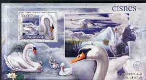 Guinea - Bissau 2007 Birds - Swans large perf s/sheet con...