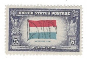 912 - 5¢ Luxemborug Overrun Countries Issue