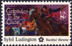 SC#1559 8¢ Contributors to the Cause: Sybil Ludington (1975) MNH