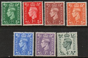 Great Britain Sc #235-241 MNH