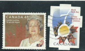 Canada #1932,1957   -1  used VF 2002 PD