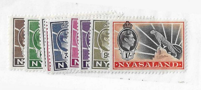 Nyasaland Sc #54 / 62   1938  issues NH VF