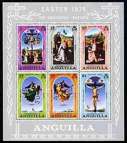 ANGUILLA - 1974 - Easter - Perf 6v Sheet - Mint Never Hinged