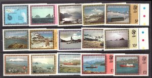 1980 Falkland Islands Sc# 1L38-52 - Landscape views, Ships, Animals MNH Cv$12.40