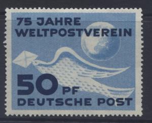 GERMANY-DDR-Scott 48- Pidgeon, Letter & Globe -1949- MLH - Single 50pf Stamp