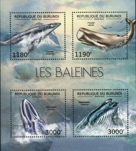 Whales Stamp Caperea Marginata Balaenoptera Musculus S/S MNH #2838-2841
