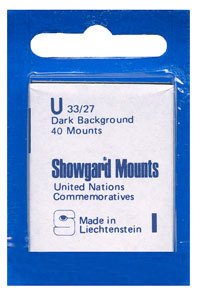 Mounts Showgard, U, 33/27mm (40ea. Black) (00515B)