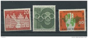 Germany 1956 Sc 741--2 751 Mi 230-1 240 MNH/MH Cv 15 euro